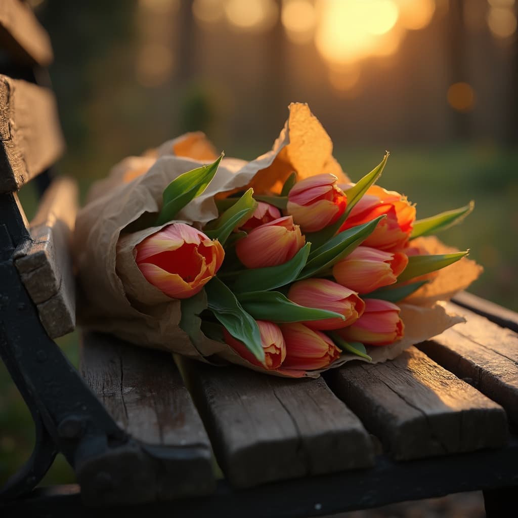 The scene is set outdoors, amidst the calm of early morning, as the soft, diffused sunlight gently illuminates the surroundings.