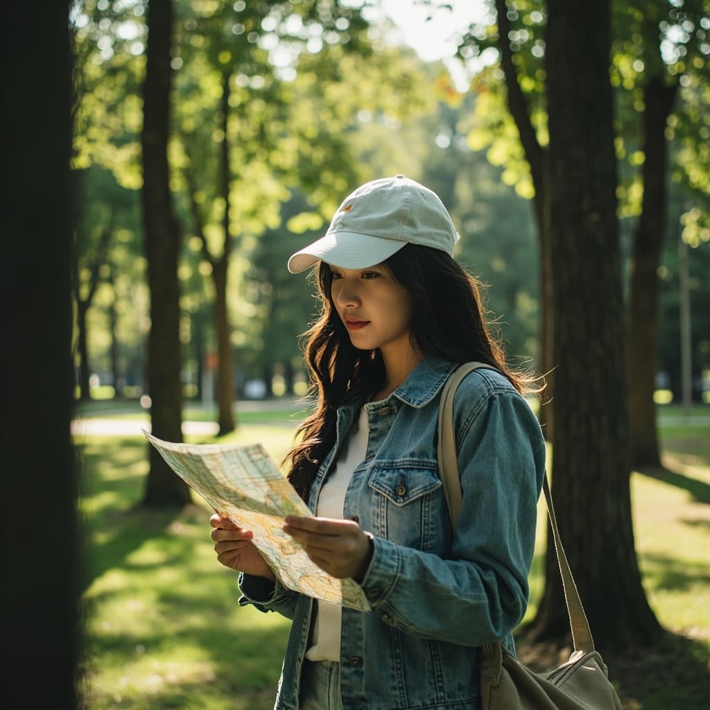 The scene unfolds outdoors during what appears to be midday, indicated by the bright, clear sunlight that casts sharp shadows.