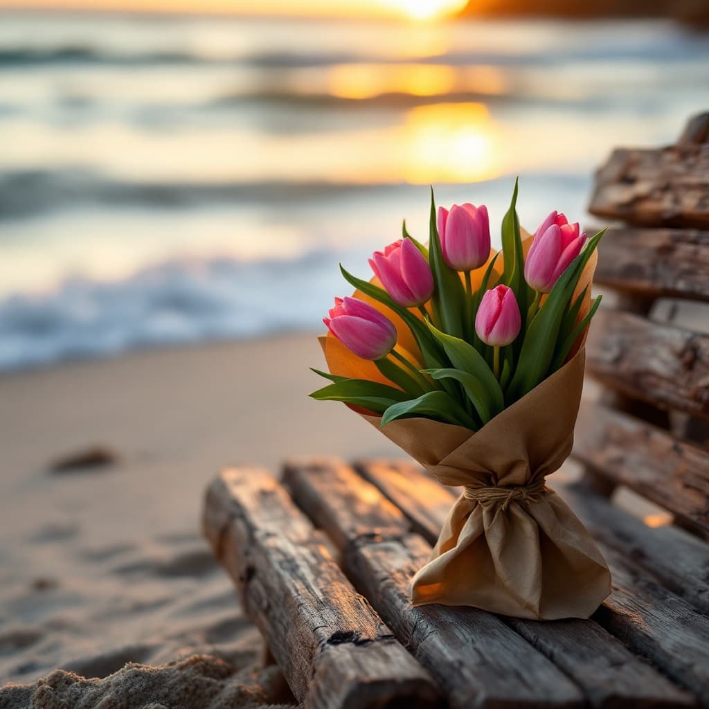 The scene is set outdoors, amidst the calm of early morning, as the soft, diffused sunlight gently illuminates the surroundings.