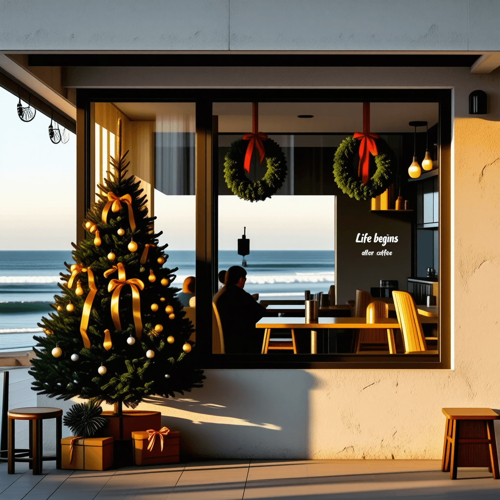 The scene is set outdoors with a building as the focal point.