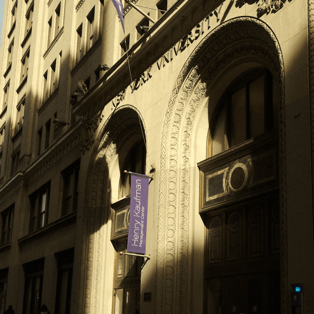 The scene is set outdoors in an urban environment, likely in the bustling setting of a city.