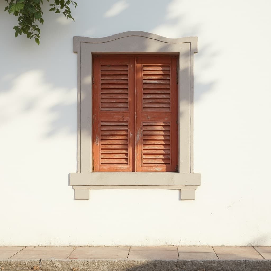The scene is set outdoors, likely on a quiet street or side of a building during daylight.